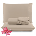 Ver imagem 1 de Jogo de Lençol Queen 3 Peças 400 Fios C/ Elástico Hotel:avelã