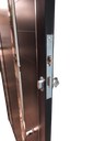 Ver imagem 4 de Porta de Alumínio 210 x 90 Com Vidro - Lambri Duplo PRETA