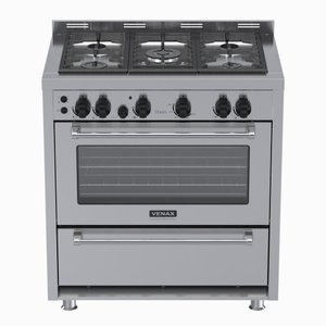 Fogao 5 Bocas Venax Temis Inox Gas GLP 127 V