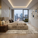 Ver imagem 2 de Cama Queen Estofada Luxo em Linho Luxo com Cabeceira Acolchoada e Acabamento Premium