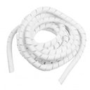 Ver imagem 1 de Tubo Espiral Organizador Fio Expansível 1 Branco 10 Metro