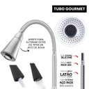 Ver imagem 7 de 2163 C80 Torneira Gourmet Parede Filtro 1/4 Lava Louças 3/4