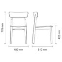 Ver imagem 4 de Cadeira Tramontina Piazza Kyoto em Madeira Tauarí com Acabamento Verniz Incolor Tramontina