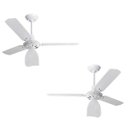 Ver imagem 1 de Kit 2 Ventilador de Teto Lumi Branco Loren Sid - 220V