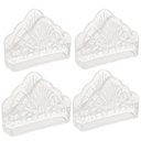 Ver imagem 1 de Kit 4 Porta Guardanapos Cristal Dublin 12,5cm Lyor Suporte para Papel de Mesa