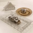 Ver imagem 2 de Kit 4 Porta Guardanapos Cristal Dublin 12,5cm Lyor Suporte para Papel de Mesa