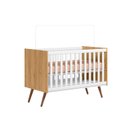 Ver imagem 1 de Berço Mini Cama Q Encanto Retro Freijo com Branco - Qmovi