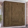 Guarda-Roupa Casal 6 Portas 3 Gavetas Rudrack Bergamo Cacau - 1