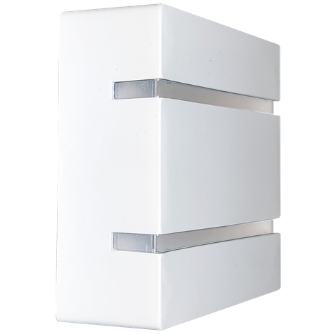 Arandela Externa Luminária de Parede Slim 2 Focos Soquete G9:branco/liso/110/220