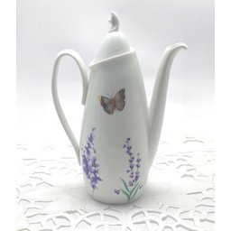 Jogo Cafezinho Lavanda Porcelana Antiga Cerâmica Maria Sofia - 2