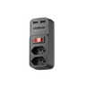 Adaptador Carregador Tomada Usb Duplo Eac 202 Intelbras Extensão Elétrica Tomada Bivolt Preto - 5