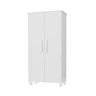 Armário Multiuso Sapateira com Cabideiro Flex Branco - 2