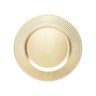 Sousplat de Mesa Redondo Primer Dourado Plástico Lyor 33cm - 1