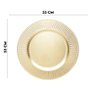 Sousplat de Mesa Redondo Primer Dourado Plástico Lyor 33cm - 5