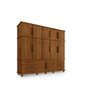 Guarda Roupa Londres Triplex Grande 5 Portas 6 Gavetas com Maleiro Luapa Móveis - 1