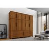 Guarda Roupa Londres Triplex Grande 5 Portas 6 Gavetas com Maleiro Luapa Móveis - 2