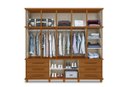 Ver imagem 3 de Guarda Roupa Londres Triplex Grande 5 Portas 6 Gavetas com Maleiro Luapa Móveis