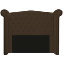 Ver imagem 2 de Kit Cabeceira 90 cm Suede + Calçadeira Madrid Marrom