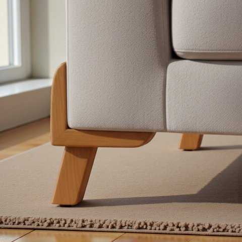 Pernas de Madeira para Móveis - Kit 4 Pés York com Parafusos