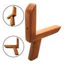 Ver imagem 2 de Pernas de Madeira para Móveis - Kit 4 Pés York com Parafusos