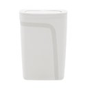 Ver imagem 1 de Lixeira Tramontina Compact em Polipropileno Branco com Tampa Basculante 10,5 L