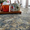 Ver imagem 3 de Tapete Éfeso Sala Quarto 200x300 Tecido Relevo Decorativo - Cinza com Bege