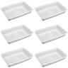 Kit 6 Bandejas de Plástico 7l Bacia Plasvale 45x30x8cm Açougue Restaurante - 1