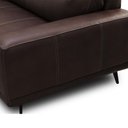 Ver imagem 6 de Sofá 3 Lugares para Sala Living Industrial 216cm Cádis L06 Couro Marrom Escuro - Lyam Decor