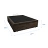Cama Box Baú Casal 138 - Bello Box- Suede Marrom - 3