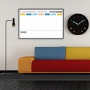Ver imagem 3 de Quadro Planner 60x40 Cm Semanal Light e Mensal Gray Moldura Madeira Preto - Semanal