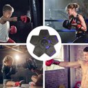 Ver imagem 3 de Maquina Boxe Saco Pancada Soco Interativa Inteligente 5 Modos Velocidades Som Alivia Estresse Treino