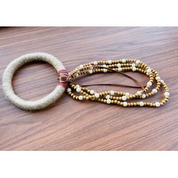 Decoração Colar de Mesa Najia Elo Sisal bege - 4