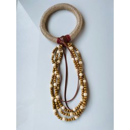 Decoração Colar de Mesa Najia Elo Sisal bege - 6