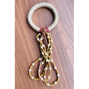 Decoração Colar de Mesa Najia Elo Sisal bege