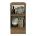 Ver imagem 5 de Balcão Madesa Lux 40 cm 1 Porta (Sem Tampo) Rustic/Branco Veludo