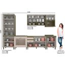 Ver imagem 3 de Cozinha Completa Connect 9 Peças (3 Armários + 1 Paneleiro + 3 Balcões + 2 Complementos) C6p18