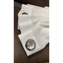 Ver imagem 1 de Cortina no Tecido Linho Flamê Off White- 1,35l X 2,50a