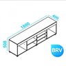 Rack para TV até 55 Polegadas Frame BRV Móveis - 3
