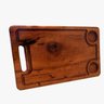 Tábua de Carne de Churrasco Rústica em Madeira Muiracatiara 50x30x2cm Com Alça - Palleter - 1