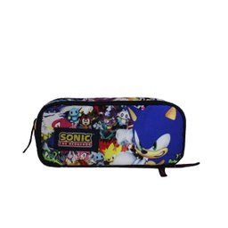 Mochila Infantil De Rodinhas Sonic Original Com Estojo Duplo - 6