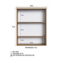 Ver imagem 5 de Armário Espelheira para Banheiro com 2 Portas e Iluminação Led Es8040 Mel