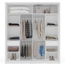 Ver imagem 4 de Guarda Roupa Solteiro com 2 Portas de Correr e 2 Gavetas 240826 Linha Porto Politorno Móveis
