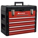 Ver imagem 1 de Caixa para Ferramentas Metal 4 Gavetas Worker 43cmx28cmx53cm