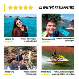 Colete Salva Vidas Jet Ski Neoprene Homologado V4 Prolife Amarelo G - 6