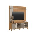Ver imagem 5 de Home Theater 2 Portas Norris Mdp/mdf Tv até 65 Pés de Madeira Jequitibá/offwhite G77 - Gran Belo