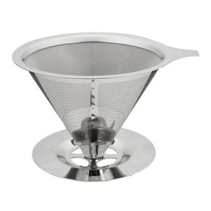 Coador de Cafe Aço Inox Reutilizavel Ecologico Grande