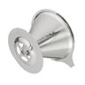 Coador de Cafe Aço Inox Reutilizavel Ecologico Grande - 2