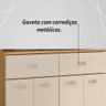 Armário de Cozinha Compacta 8 Portas 2 Gavetas Golden - Freijó/soft - 5