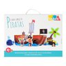 Quebra Cabeça Infantil 3D de Madeira MDF Educativo Piratas - 5