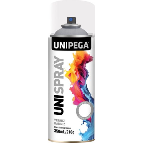 Spray Verniz Brilho 350ml210g Uso Geral Unipega